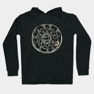 Retro Rotary Telephone Dial by © Buck tee Originals Hoodie